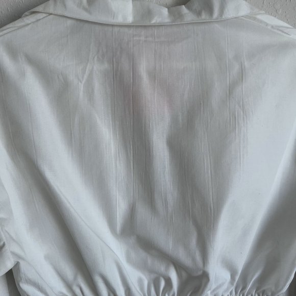 NWT MissyEmpire White Long Sleeve Crop Top - Picture 4 of 8